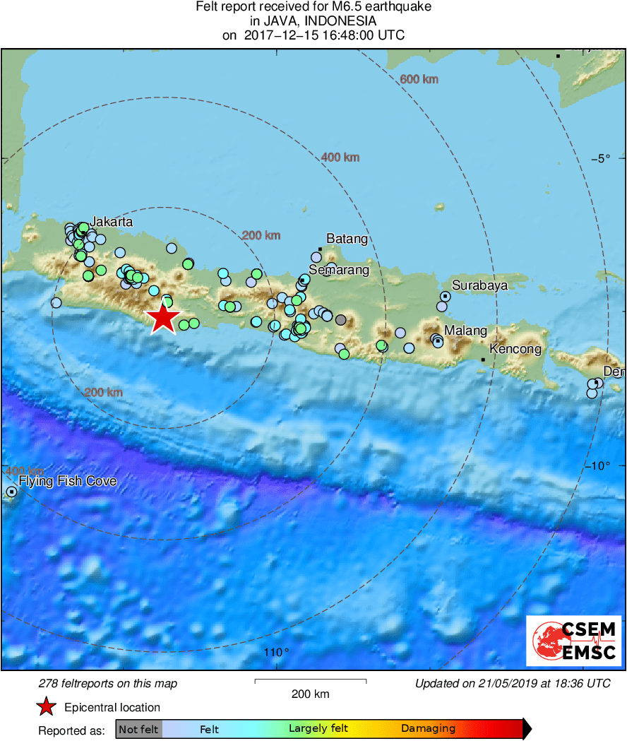 2022 12 15 Mw 6 5 JAVA  INDONESIA 