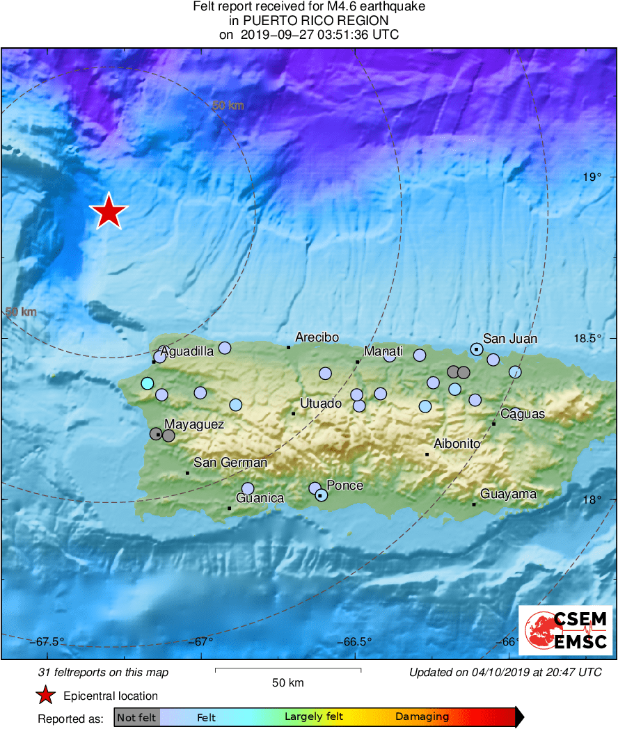 20190927 mb 4.6 PUERTO RICO REGION